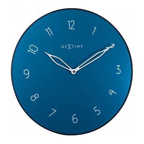Buy Nextime Carousel Wall Clock 40cm Blue Online Purely Wall Clocks