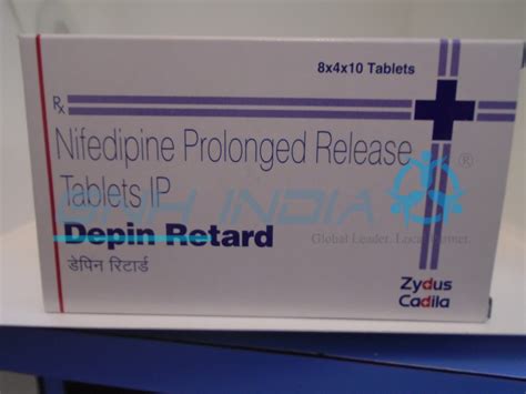 Buy Nifedepine Depin Retard 20mg By Zydus Healthcare Ltd At Best Price Available