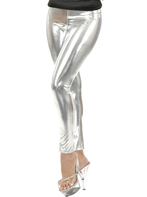 Sexy Metallic Silver Leggings