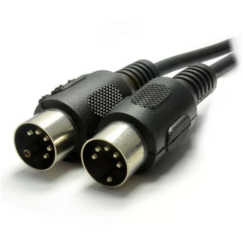 Midi 5 Pin Din Plug To 5 Pin Din Plug Cable 1m 2m 3m 5m 6m Black Ebay
