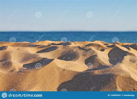 Tranquil Empty Sandy Beach Close Up Summer Concept Stock Image Image Of Daytime Empty