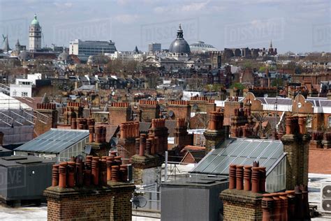 View Over The Rooftops Of London Stock Photo Dissolve