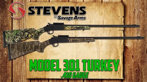 Stevens 301 Turkey 20 Gauge 3 26 Single Shot Shotgun Black Mossy