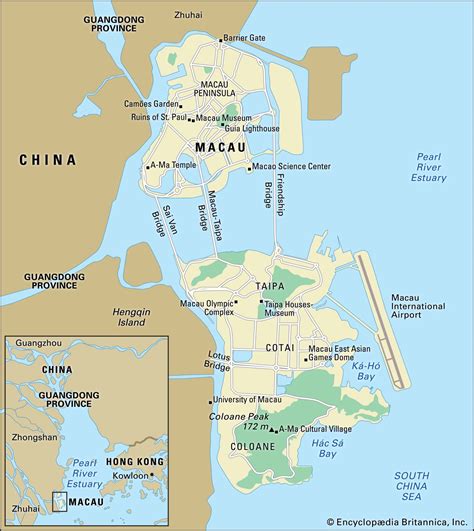 Macau Mapa Mapa Mundi