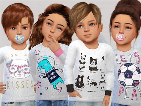 Msq Sims Toddler Sweater Collection 01 • Sims 4 Downloads