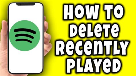 How To Delete Recently Played Songs On Spotify Best Way 2023 Youtube