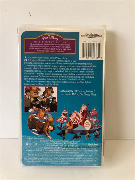 Walt Disneys Bedknobs And Broomsticks VHS 1997 Masterpiece Etsy