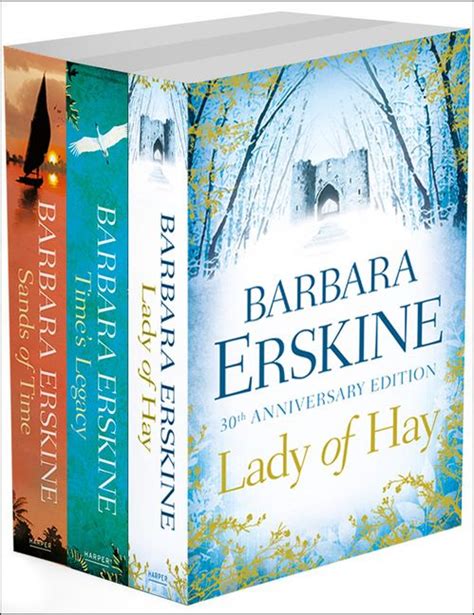 Barbara Erskine 3 Book Collection Lady Of Hay Times Legacy Sands Of