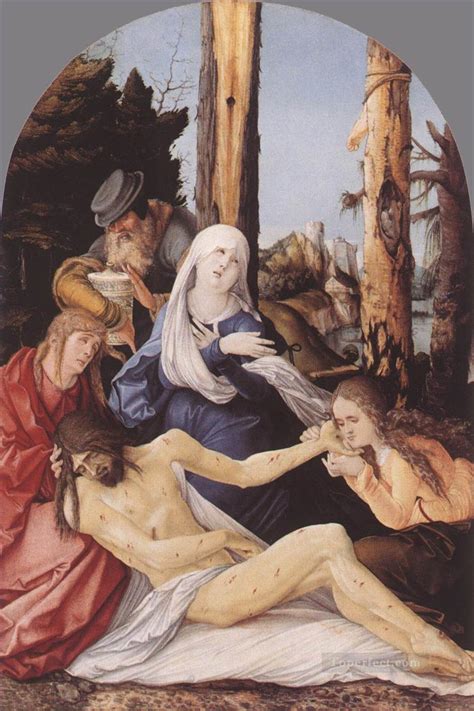 The Lamentation Of Christ Nude Painter Hans Baldung Painting In Oil For