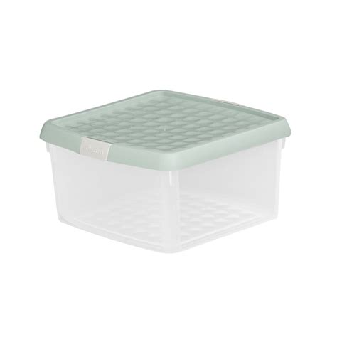 36 Litre Wham Clip Square Plastic Storage Box With Lid 1201 Boxes