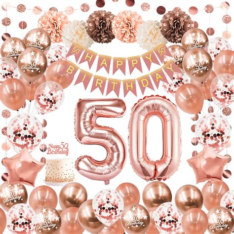 Buy 50th Birthday Balloons Party Decorations For Womenincluding Happy