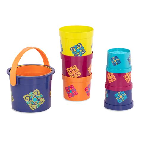 Bazillion Buckets 10 Stacking Cups B Toys