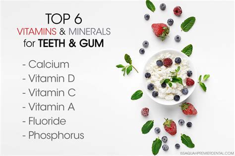 Top 6 Minerals And Vitamins For Teeth And Gum Issaquah Dental Blog
