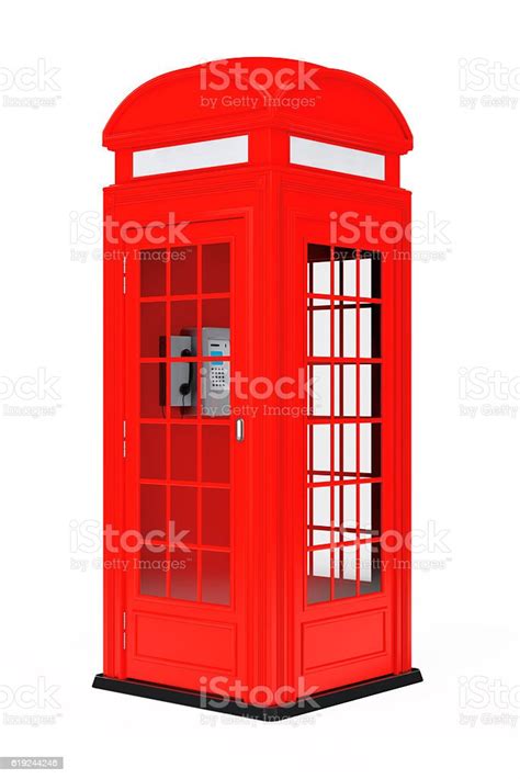 Classic British Red Phone Booth 3d Rendering Stock Photo Download