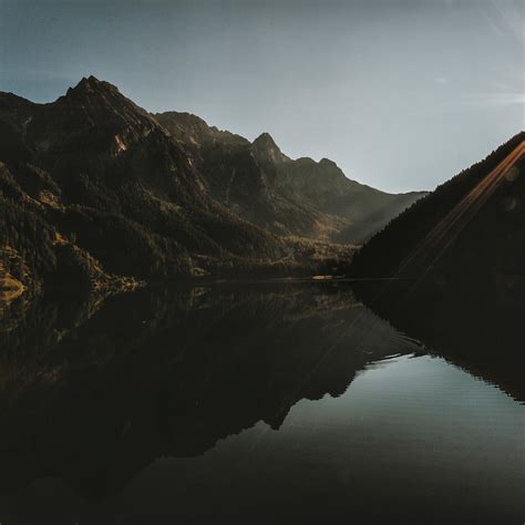 2048x2048 Mountain Landscape Dawn Lake Reflection 5k Ipad Air Hd 4k