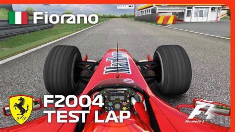 Ferrari F2004 Fiorano Test Lap Assetto Corsa YouTube