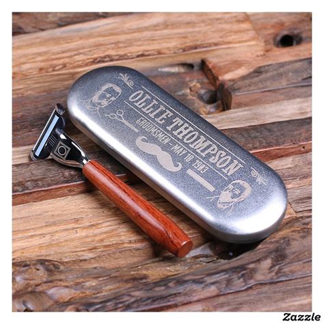 Maybe you would like to learn more about one of these? Engraved Tin Gift Box with Sleek Mach 3 Razor | Zazzle.com ...