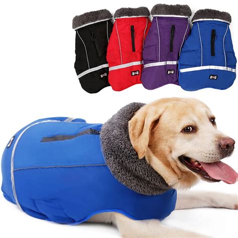 Mediumandlarge Dog Jacket Hoodie Winter Warm Coat Pet Dog Clothes Dog 526