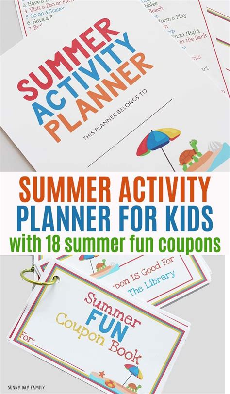 Keep Track Of Your Summer Activities With This Printable Summer Planner