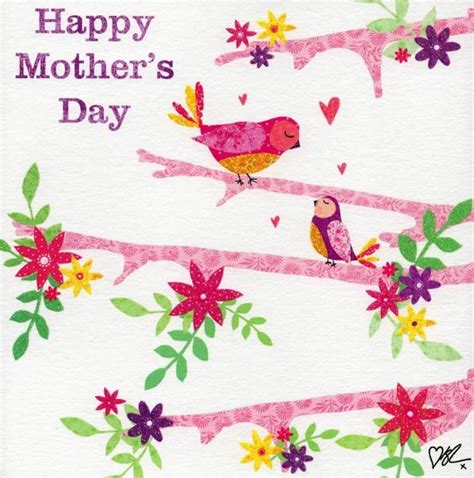 Kirstie Allsopp Birds Happy Mothers Day Greeting Card Cards Love Kates