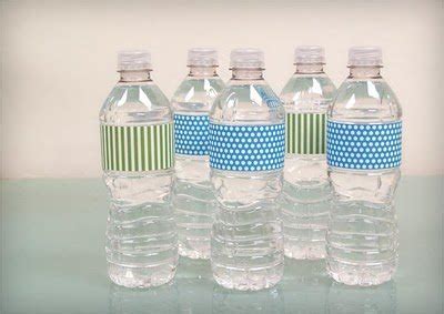 water bottle label template