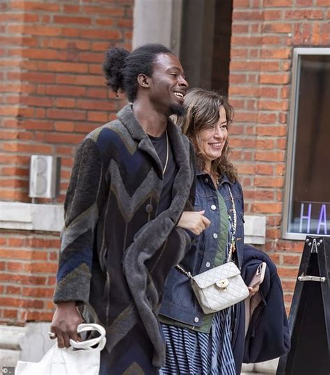 exclusive jade jagger beams while linking arms with new man anthony hinkson as they visit