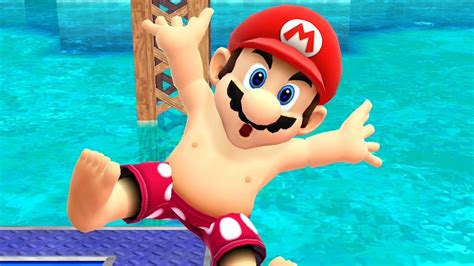 SHIRTLESS MARIO IN SMASH 4 Super Smash Bros Wii U Mod Showcase