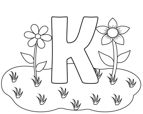 Letter j is for jaguar coloring page via supercoloring.com. Printable Letter K Coloring Pages for Kindergarten ...