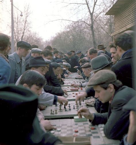 Chess Players In Gorky Park Moscow 1964 Chess Chess Players Learn