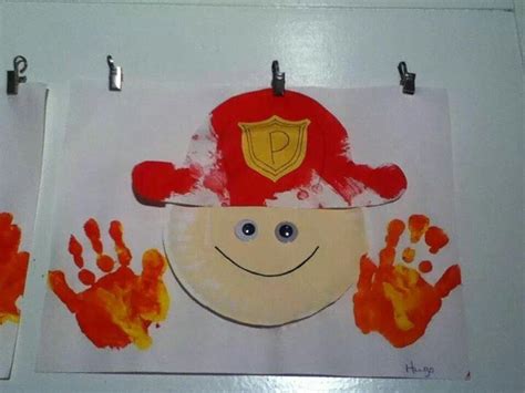 What A Fun Fire Safety Craft Paper Plate Construction Paper Hat And