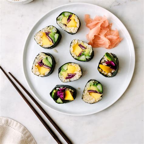 Avocado Cucumber Sushi Roll Recipe The Simple Veganista