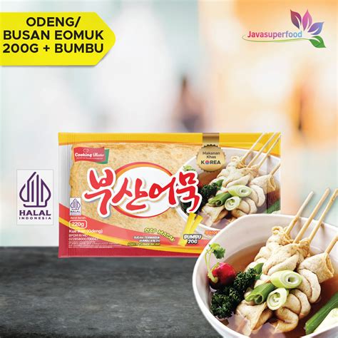 Jual Busan Eomuk Halal Odeng Korea Fish Cake Halal 200gbumbu