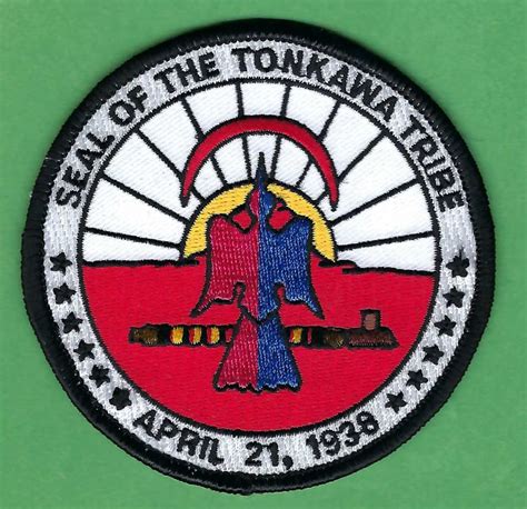 Tonkawa Oklahoma Tribal Seal Patch