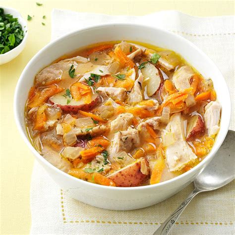 Easy chicken breast stew with onions and carrots. Spring-Thyme Chicken Stew Recipe | Taste of Home