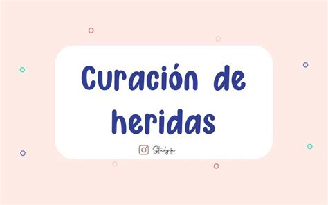 Curacion De Heridas Tens Study Fc Udocz