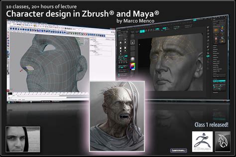 Character Design In Zbrush And Maya Video Tutorial