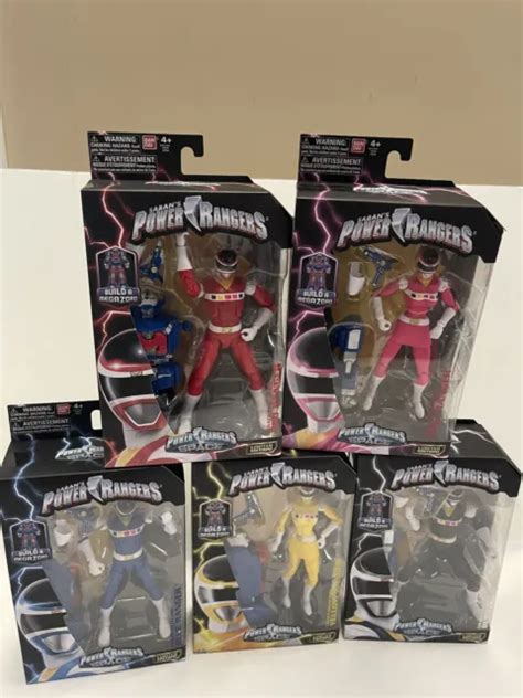 Power Rangers In Space Set Of 5 Figures Legacy Collection Bandai Baf