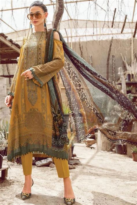 Mariab 3pc Unstiched Lawn Suit 3pcs Summer Lawn Collection 2023