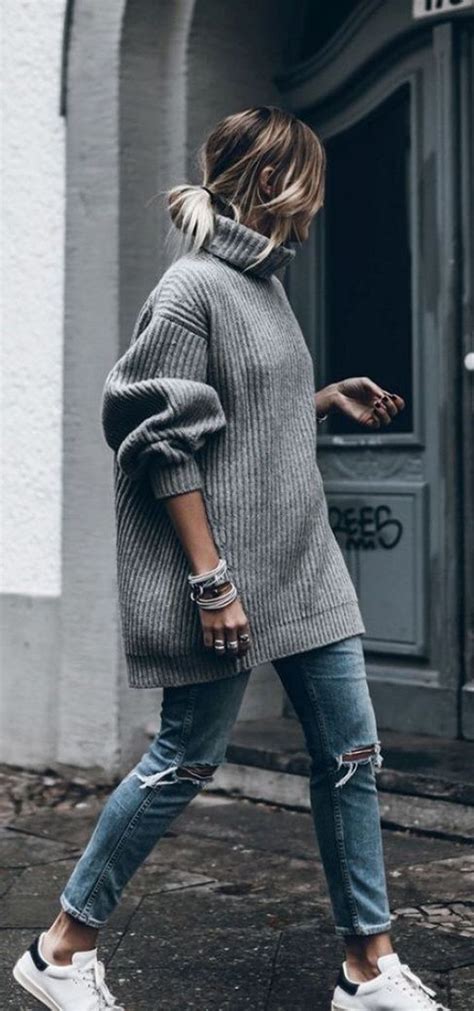60 Fashionable Oversized Sweater For Winter Outfits Cute Winter