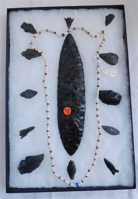 California Artifact Collection Pre Historic Items Made Of Obsidian