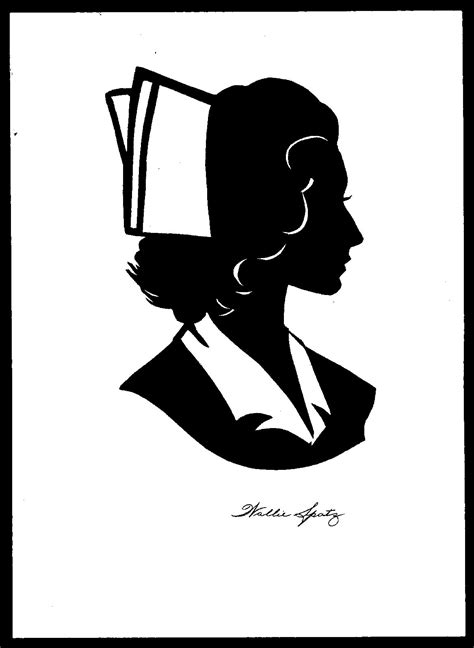 The Silhouette Of The Nurse Was Made By Wallie Spatz A Nationally