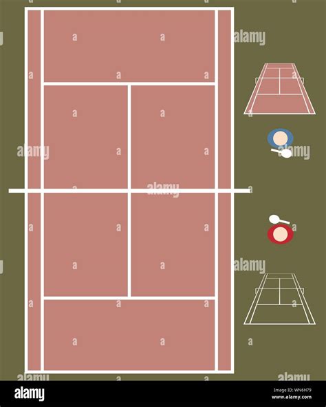 Wimbledon Tennis Courts Stock Vector Images Alamy