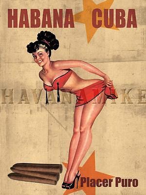 Havana Cuba Travel Art Photo Print Pinup Poster Tassels Pin Up Girl Cuban Cigar Ebay