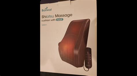 Boriwat Massager With Heat Shiatsu Massage Pillow Review And How I Use Youtube