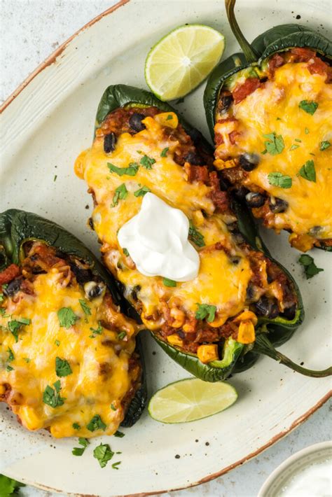 Stuffed Poblano Peppers Recipe A Cedar Spoon