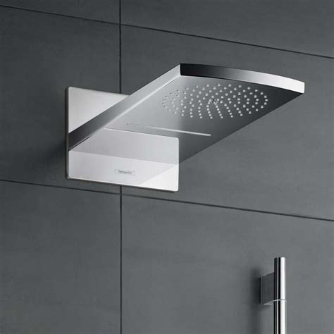 Hansgrohe Raindance Rainfall Chrome 180 Air Shower Head Fixed Shower Head And Arm From Taps Uk