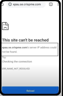 Way To Fix Server Ip Address Could Not Be Found Android On Google Chrome Concepts All