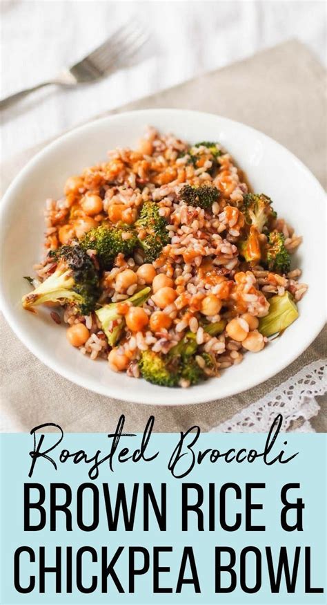 Follow along as i make vegan broccoli brown rice bowls with coconut bacon, baked tofu, almond satay sauce, veggies and brown rice. Broccoli, Chickpea and Brown Rice Bowl with Mustard-Soy Dressing Recipe — Registered Dietitian ...