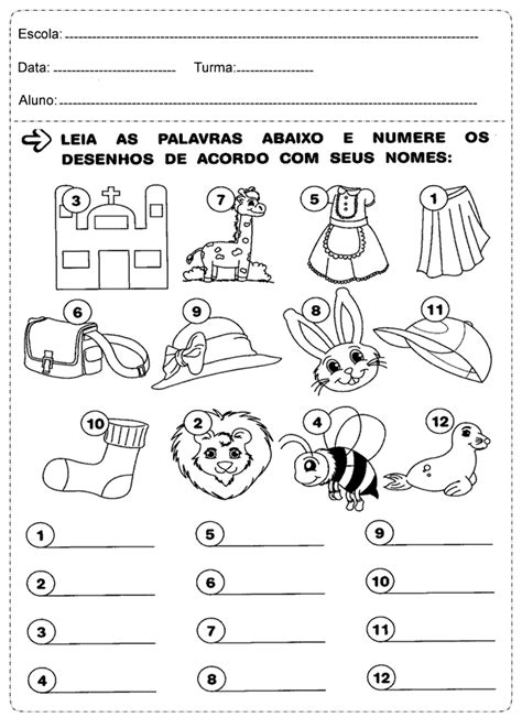 Atividades 1° Ano Português Alfabeto — SÓ Escola