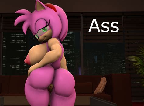 D D Artwork Amy Rose Anthro Anus Ass Breasts Eyelashes Female Fingers Half Closed Eyes